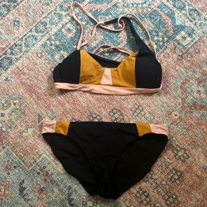 Prana Color Block Bikini